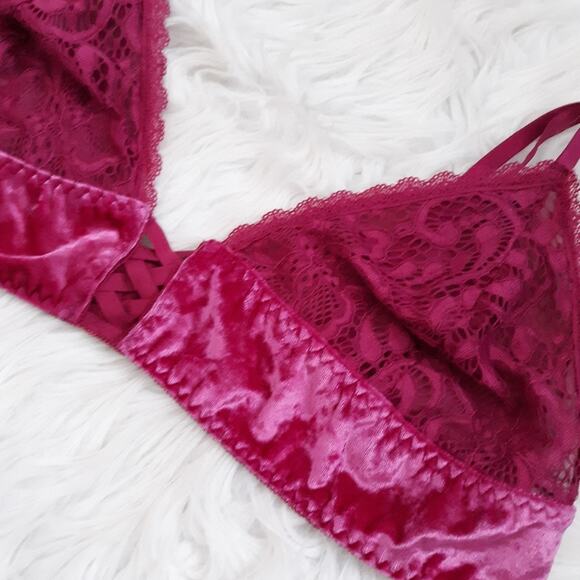 Ella Lust Velvet Bralette 3X - Picture 2 of 4